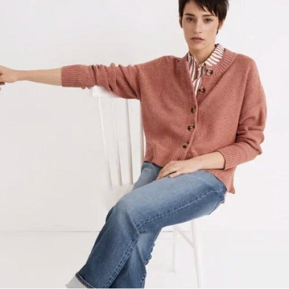 Madewell Blush Pink Broadway Cardigan / Small - Picture 5 of 5